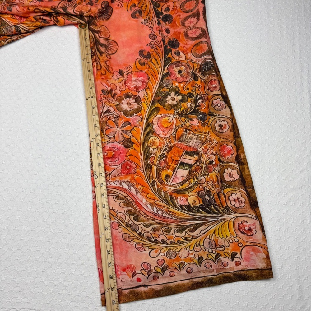 NWT Natural Life Boho Wide Leg Palazzo Pants Womens Large Floral Artsy Festival - Picture 7 of 11